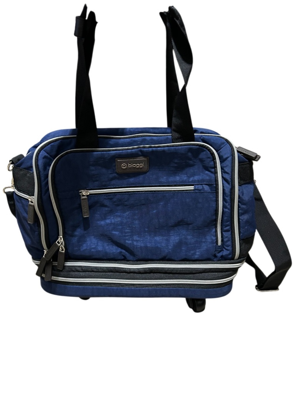 Biaggi Zipsak Boost expandable luggage bag blue